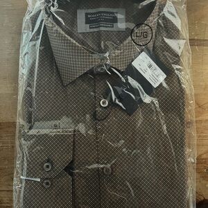 Men's Brown Patterned Shirt by Modern English